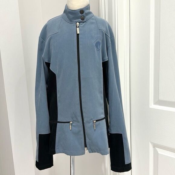 Arista Blue Jacket  Equine  Pockets Blue Black Size Small - Picture 1 of 5